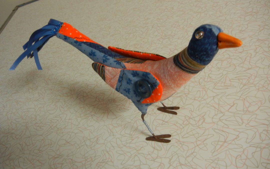 Orange and Blue Bird