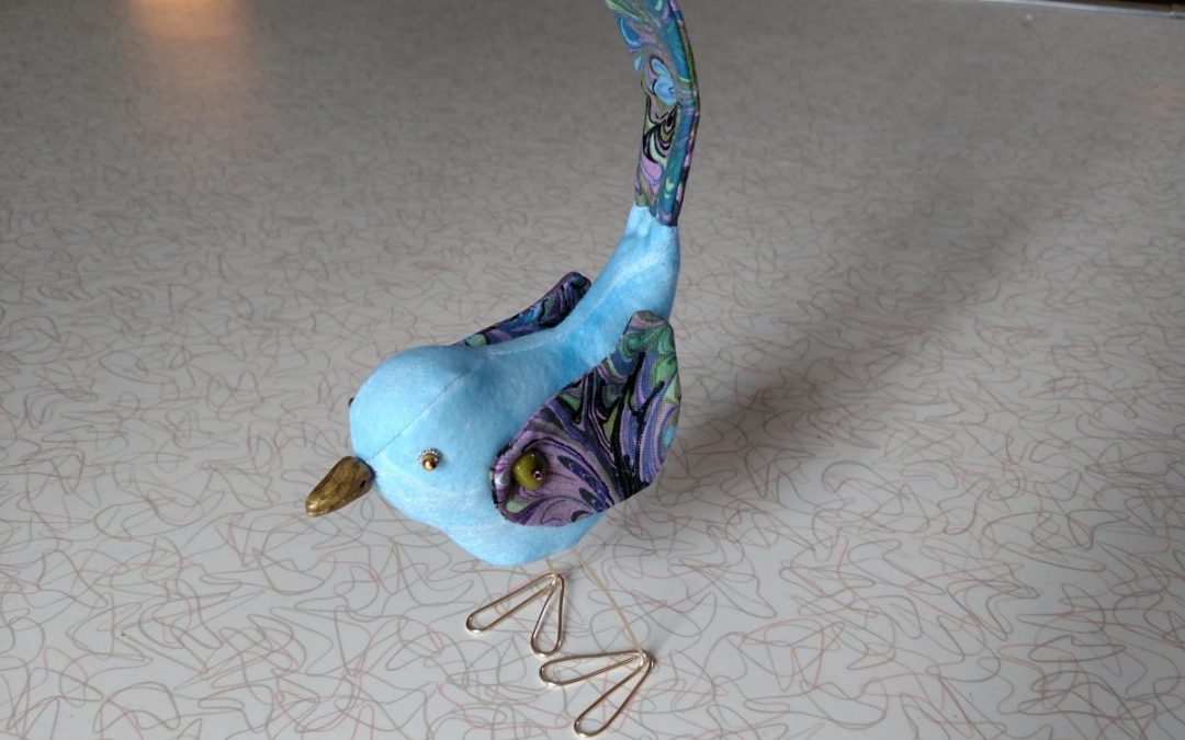 Blue and Paisley Bird