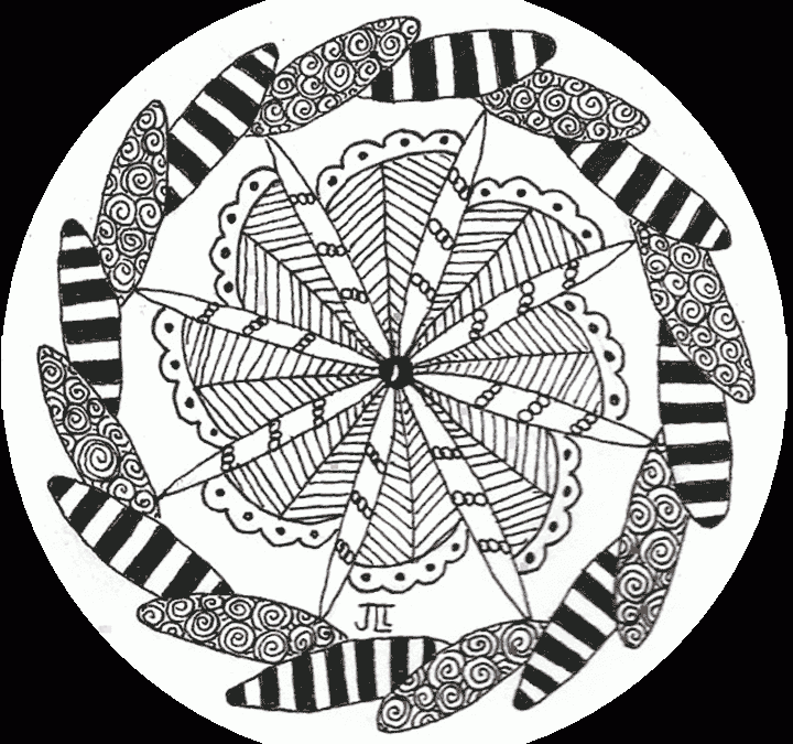 Round Zentangle