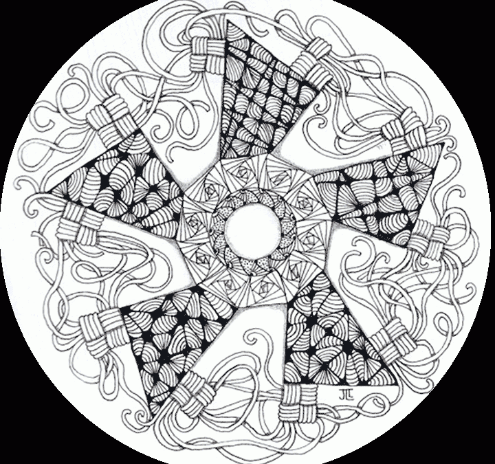Round Zentangle