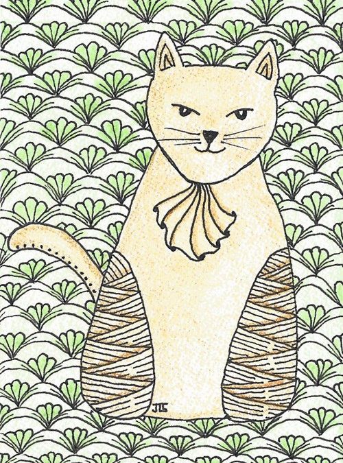 Zentangle Cat Cayke
