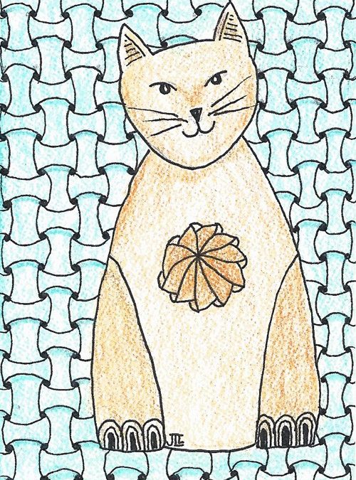 Zentangle Cat Huggins