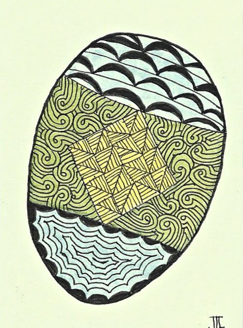 Zentangle Easter Egg
