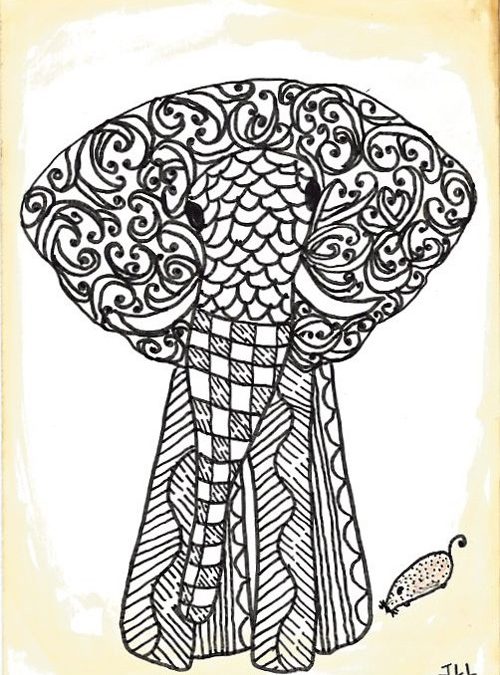 Zentangle Elephant