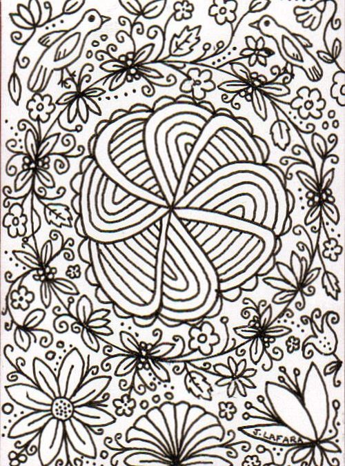 Zentangle Garden Mandala