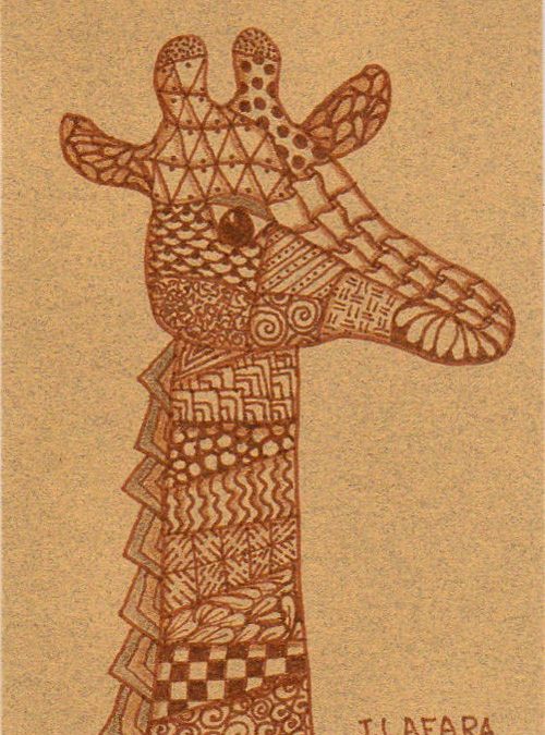 Zentangle Giraffe