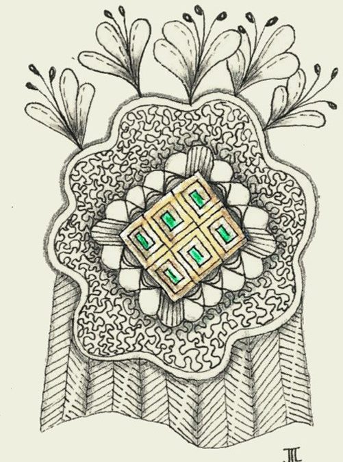 Zentangle Gold Bars