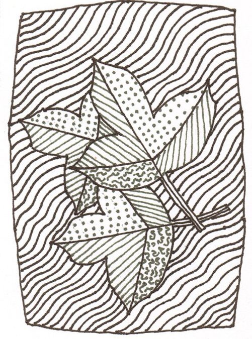 Zentangle Leaves