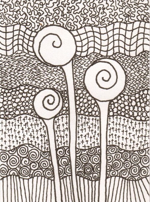 Zentangle Lollipop Land