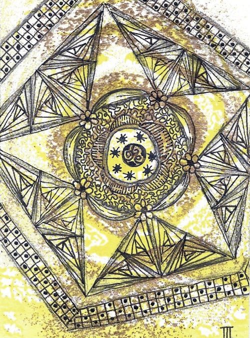 Zentangle Star Print