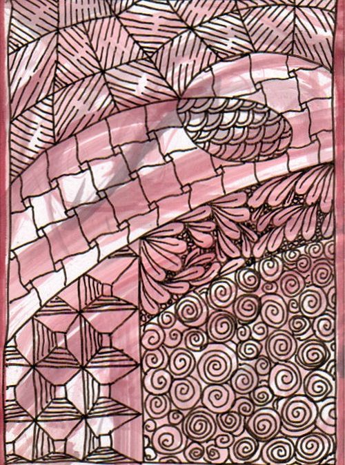 Zentangle Red