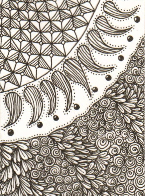 Zentangle Sun Beams